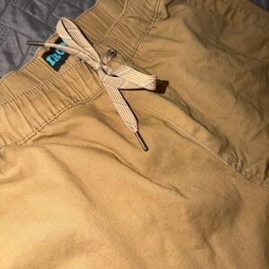 Tan IRON CO Elastic Waist JOGGERS